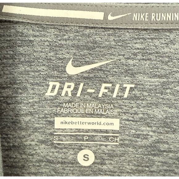 Nike Dri-Fit Element Cowl Neck Long Sleeve Pullover Running Hoodie Gray Size S - Picture 6 of 9